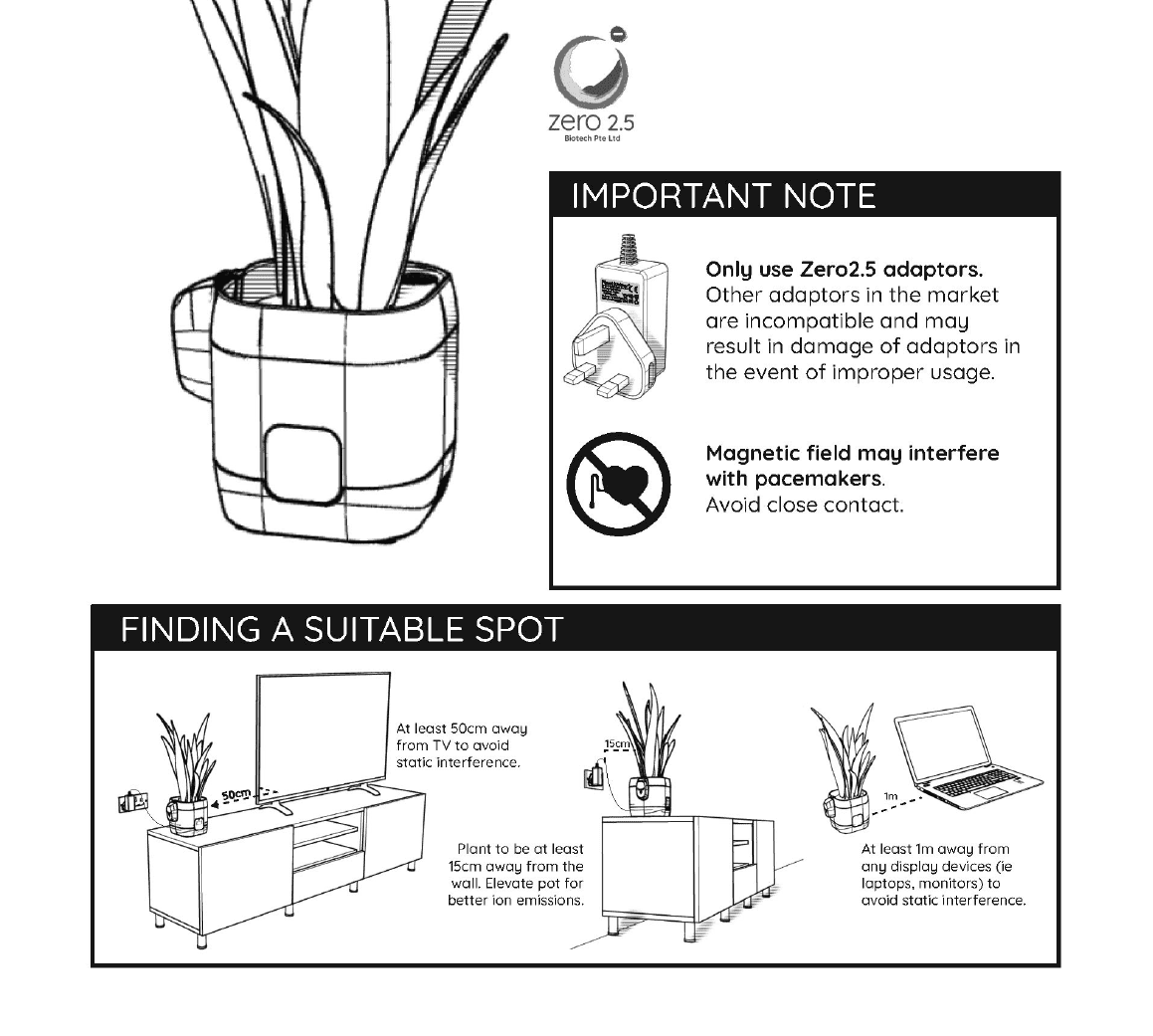 Living Plant Air Purifier SP2800 technical guide